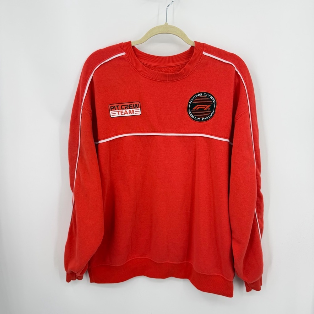 F1 Formula One Sweatshirt Size XXL Racing Motorsport Red Pit Crew Team Fleece